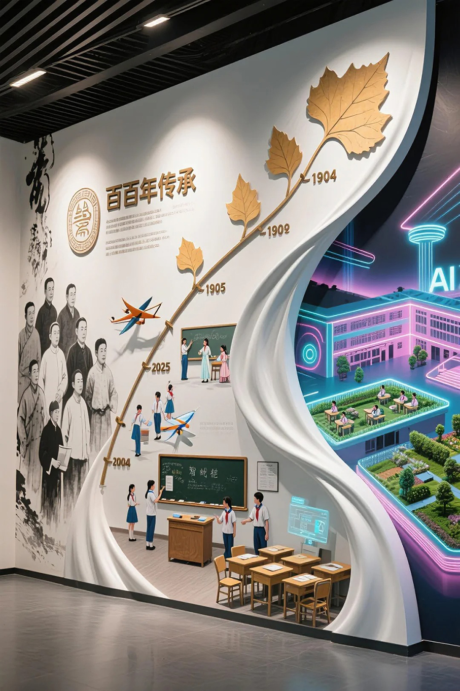 如何选择文化墙的造型